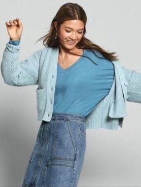 Cabi Serenity Tee Teal Blue #4751 Size Small